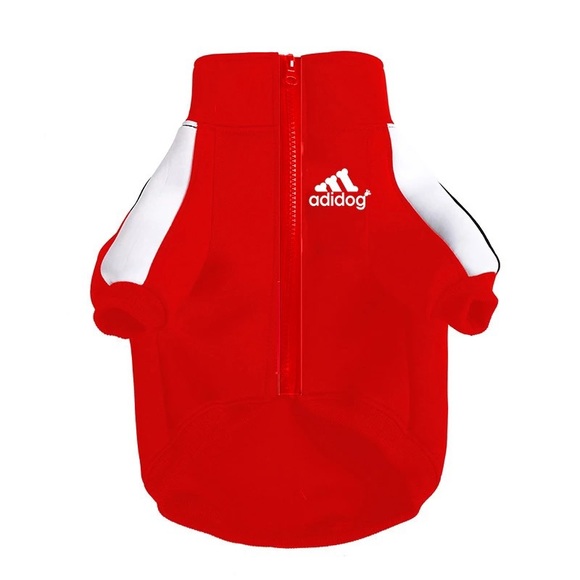 Adidog Red Hoodie - Picture 2 of 4